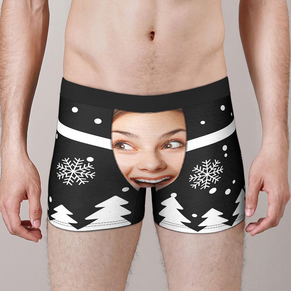 Custom Girlfriend Face Boxers Custom Waistband Text Boxer Funny Naughty Underwear - MyFaceBoxer