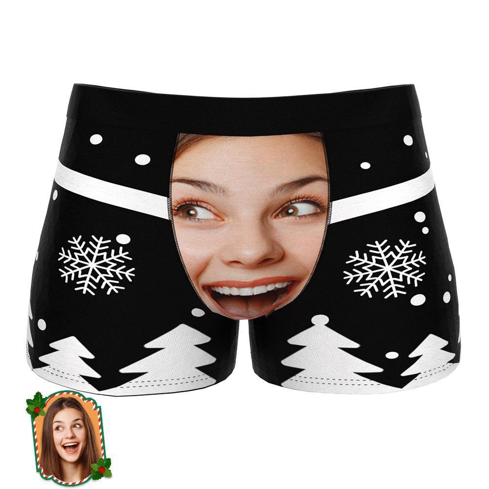 Custom Girlfriend Face Boxers Custom Waistband Text Boxer Funny Naughty Underwear - MyFaceBoxer