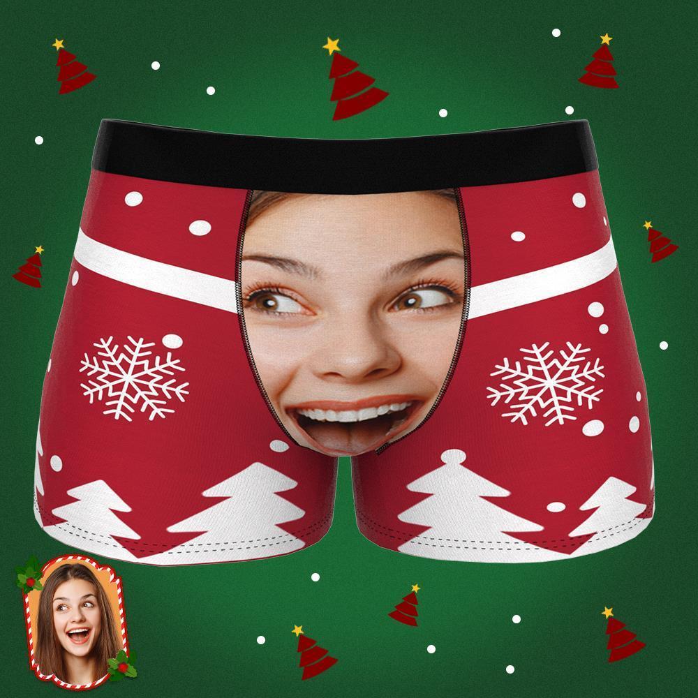 Custom Girlfriend Face Boxers Custom Waistband Text Boxer Funny Naughty Underwear - MyFaceBoxer