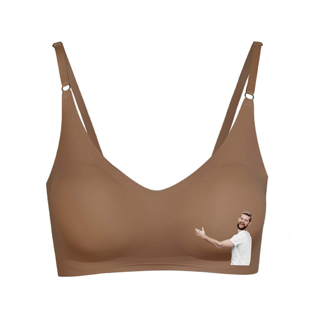 Custom Face Women Seamless Lingerie Personalized Women's Camisole Underwear Boyfriend's Hug - MyFaceBoxer