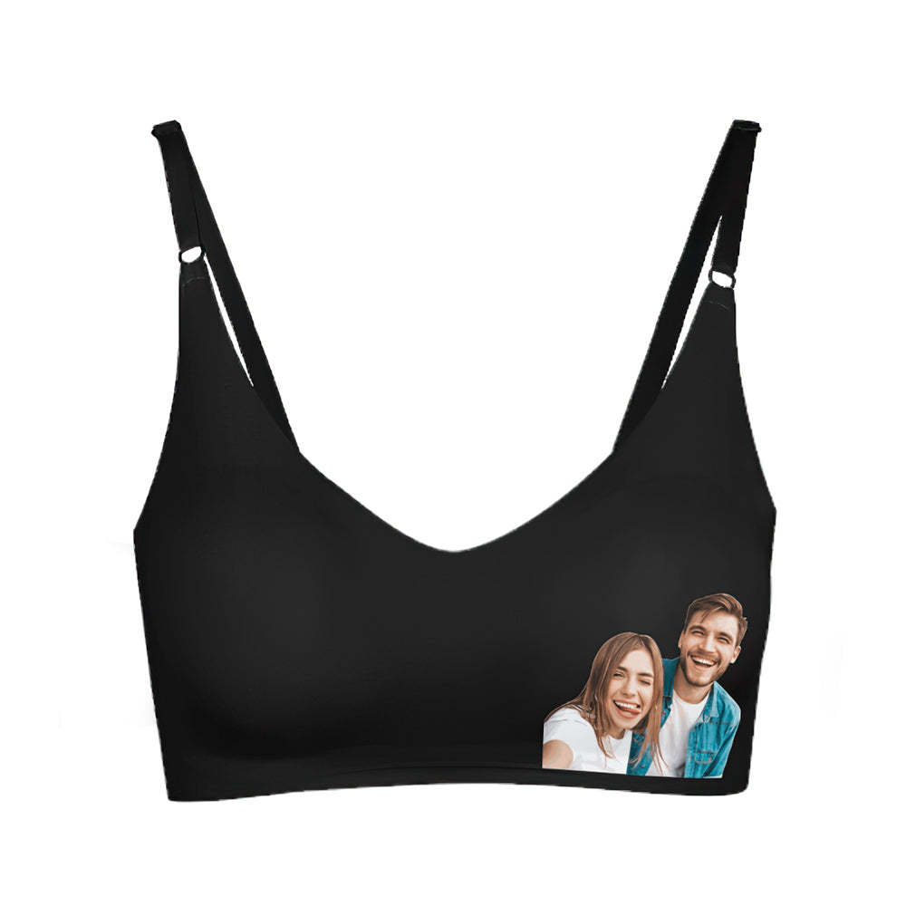 Custom Photo Women Seamless Lingerie Personalized Women's Camisole Underwear for Lover - MyFaceBoxer