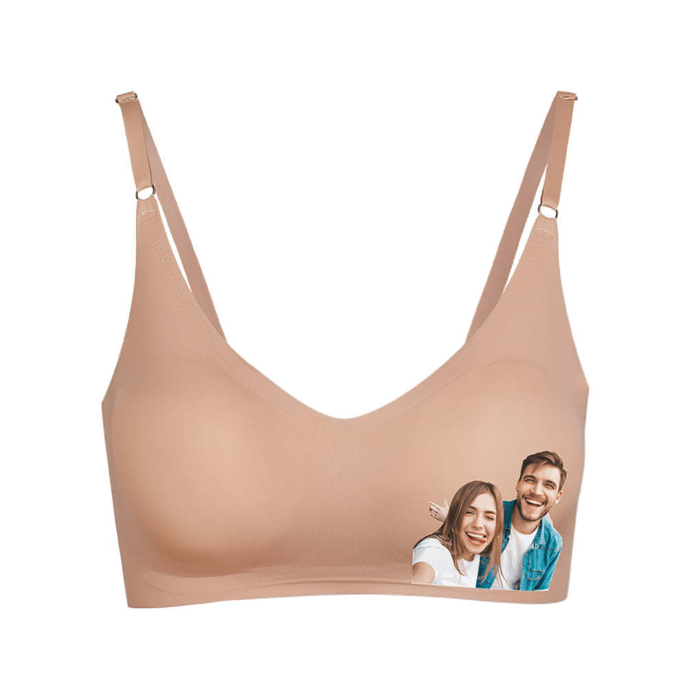Custom Photo Women Seamless Lingerie Personalized Women's Camisole Underwear for Lover - MyFaceBoxer