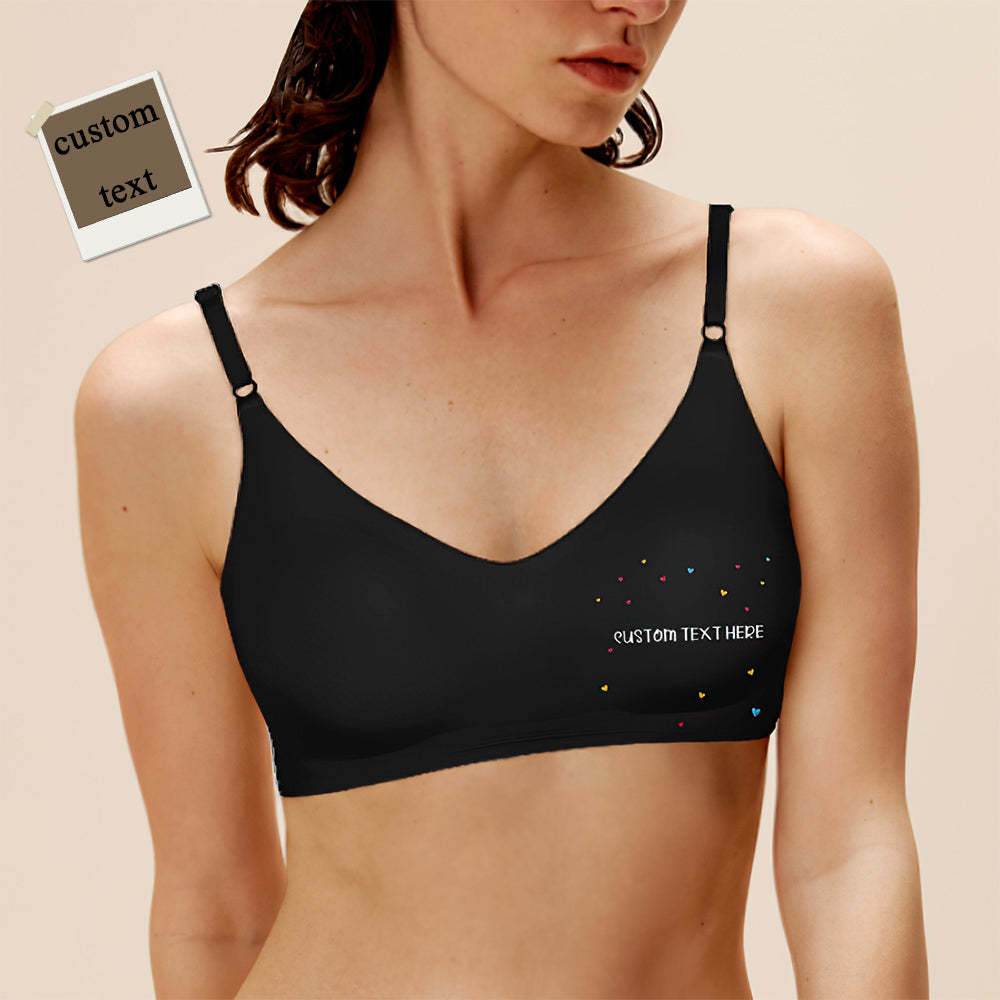 Custom Women Seamless Lingerie with Text Personalized Women's Camisole Underwear for Her - MyFaceBoxer