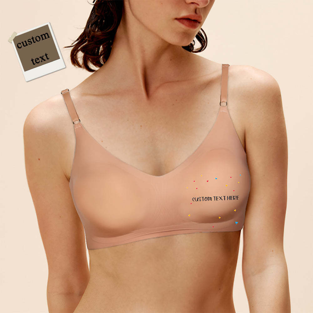 Custom Women Seamless Lingerie with Text Personalized Women's Camisole Underwear for Her - MyFaceBoxer