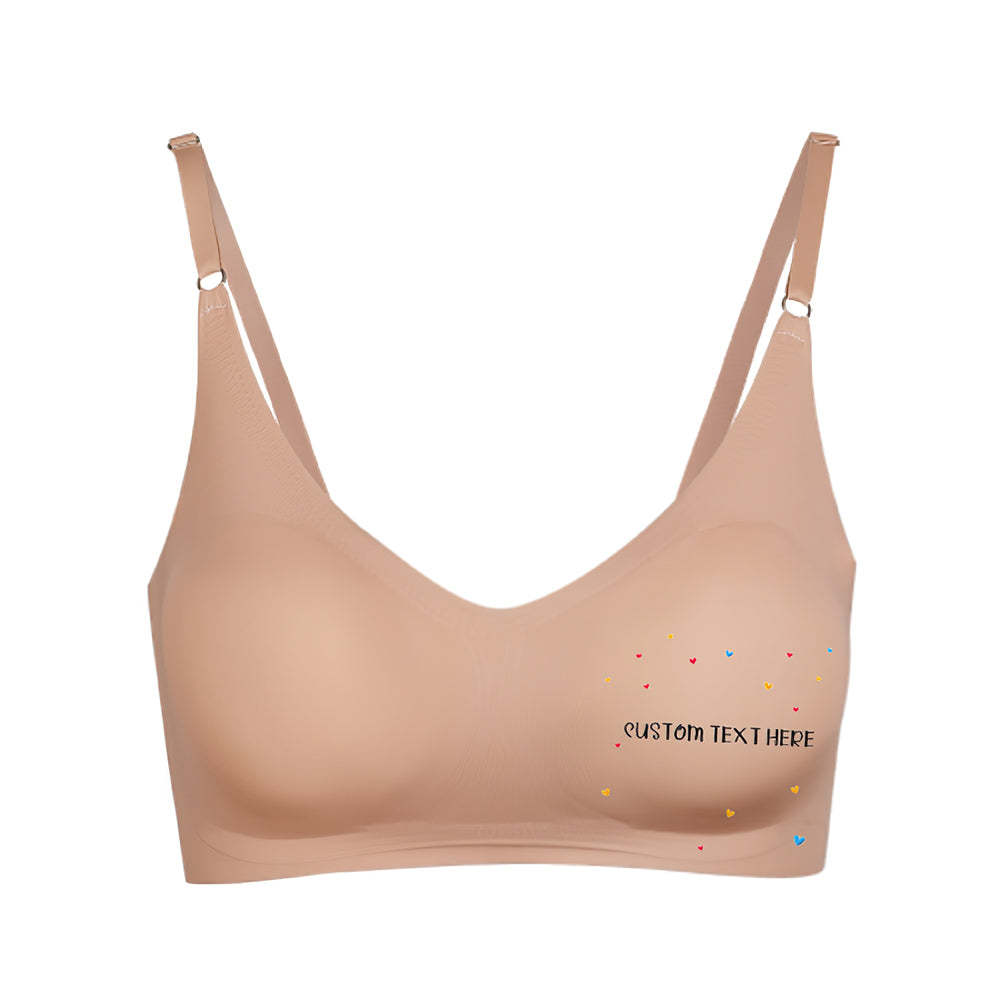 Custom Women Seamless Lingerie with Text Personalized Women's Camisole Underwear for Her - MyFaceBoxer
