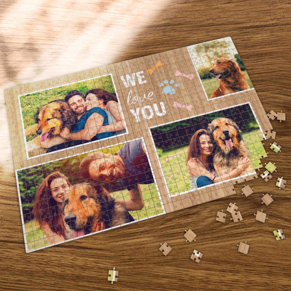 Custom Photo Jigsaw Puzzle We Love You Photo Puzzle Australia - MyFaceBoxer