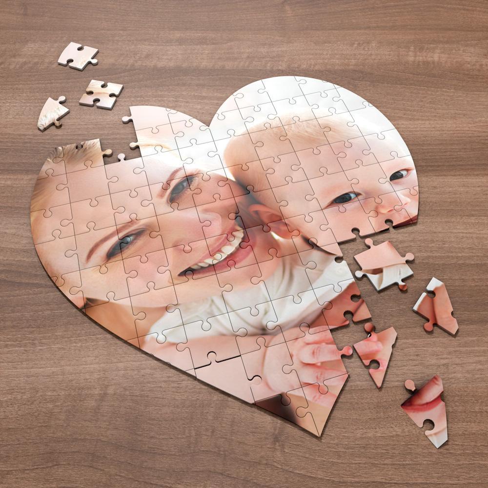 Personalized Heart Shaped Photo Puzzle - MyFaceBoxer