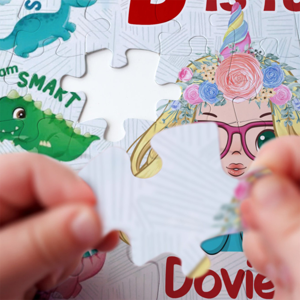 Jigsaw Puzzle Personalized - HAPPY BIRTHDAY | Gift For Grandkid - Gift for Kids - Trendy 2024 New 2024 - Personalized Puzzle - MyFaceBoxer