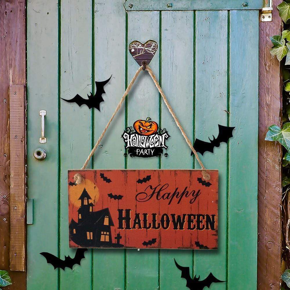 Halloween Party Decor Gifts Hanging Day Wall Plaque for Halloween - MyFaceBoxer
