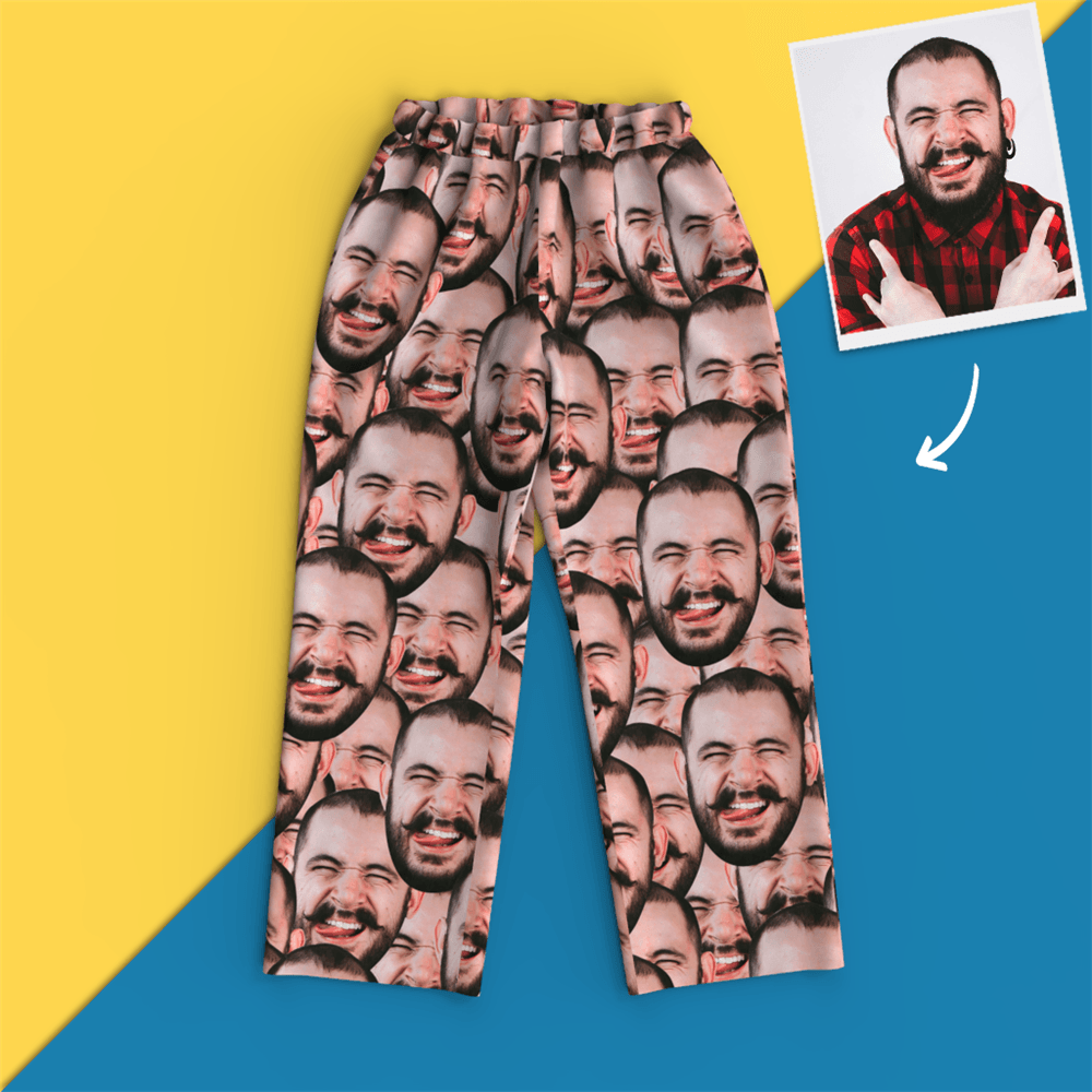 Custom Face All Over Printing Homewear, Sleepwear With Mash Face, Pajamas Sets - MyFaceBoxer