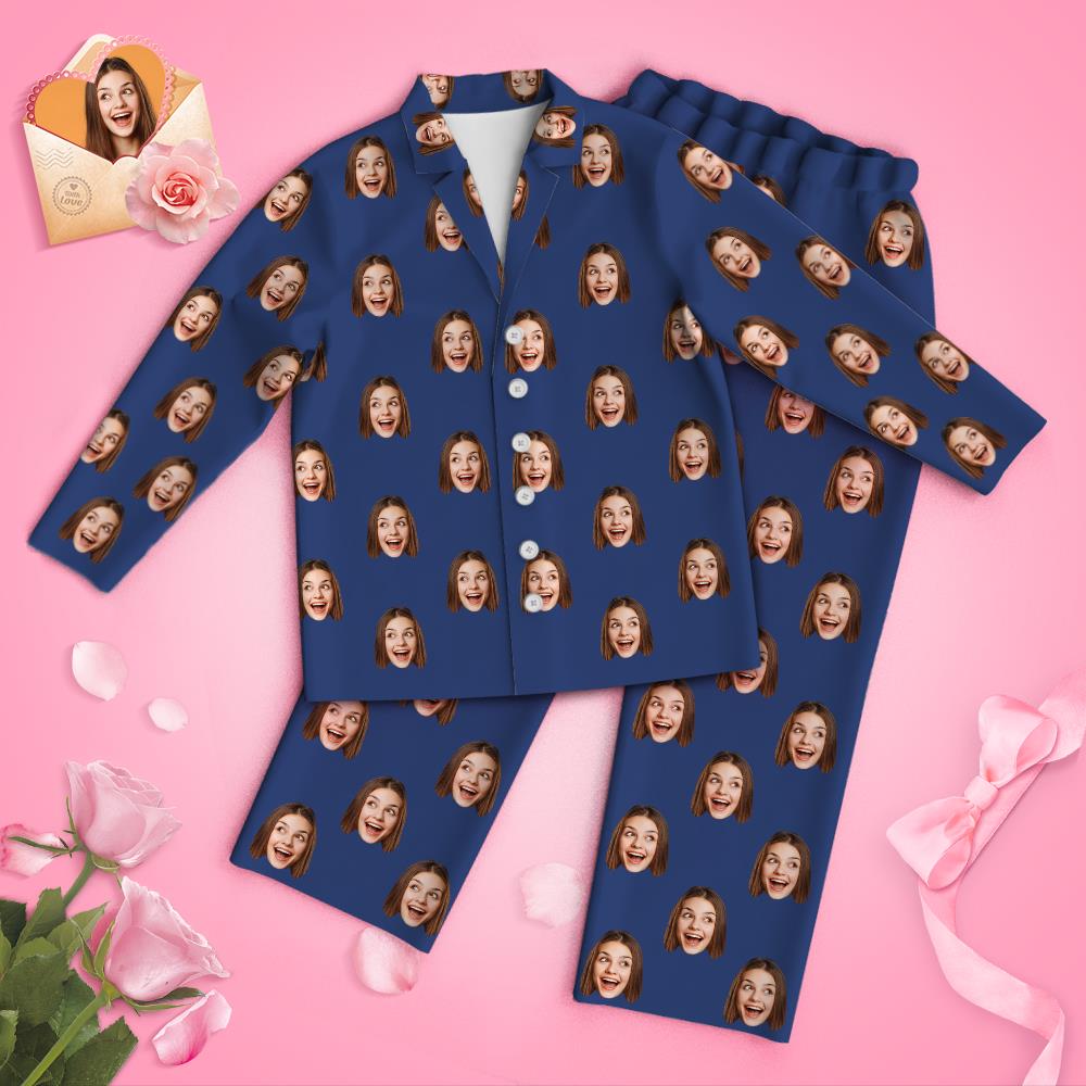 Custom Face Multi Color Pyjamas - Mother's Day Gift