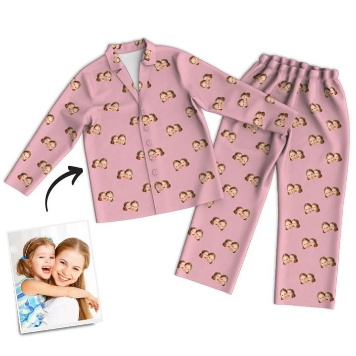 Custom Face Multi Color Pyjamas - Mother's Day Gift