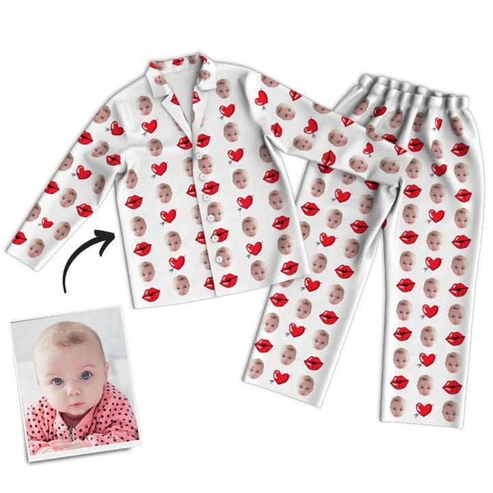 Custom Face Kiss Pyjamas Gift for Mum - Mother's Day Gift