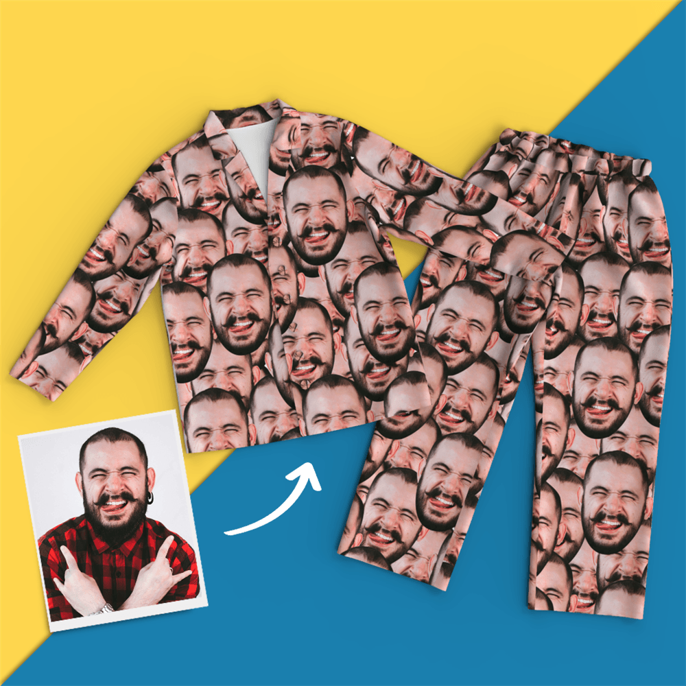 Custom Pajamas With Mash Face - MyFaceBoxer
