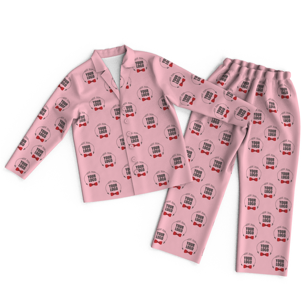 Custom Face Logo Pajamas Colorful Personalized Business Gifts Shirt And Pants - MyFaceBoxer