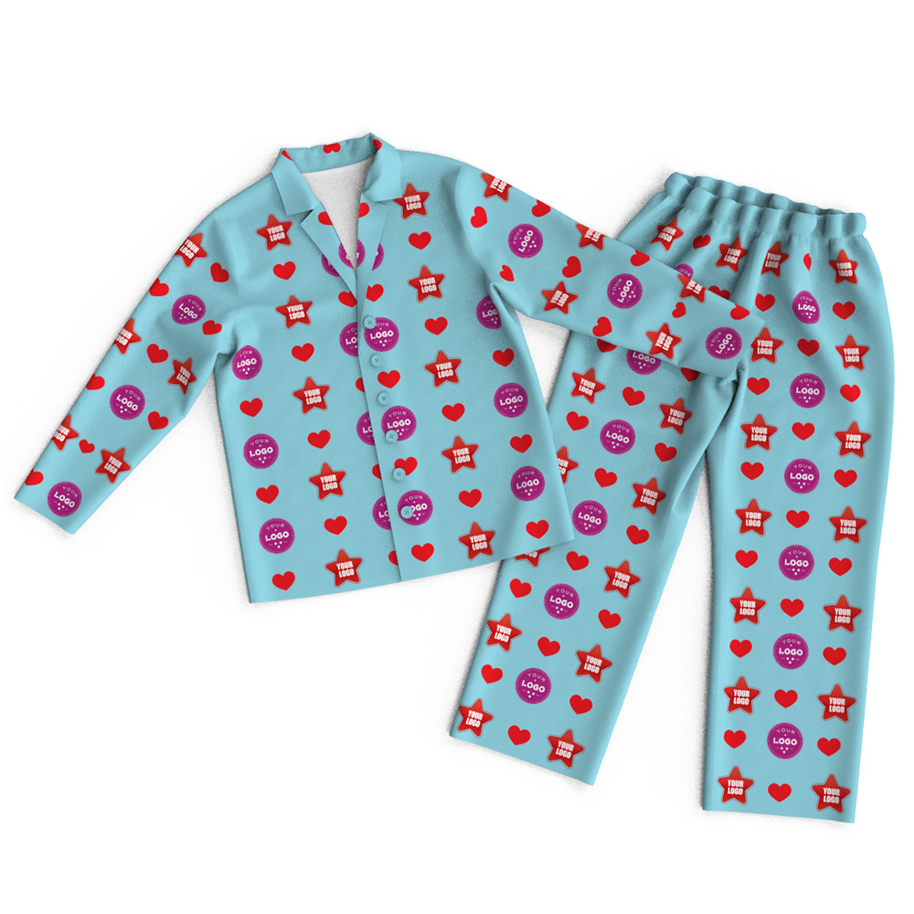 Custom Face Logo Pajamas Heart Personalized Business Gifts - MyFaceBoxer
