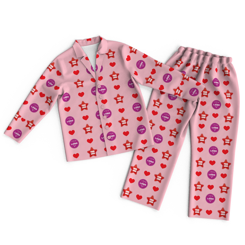Custom Face Logo Pajamas Heart Personalized Business Gifts - MyFaceBoxer
