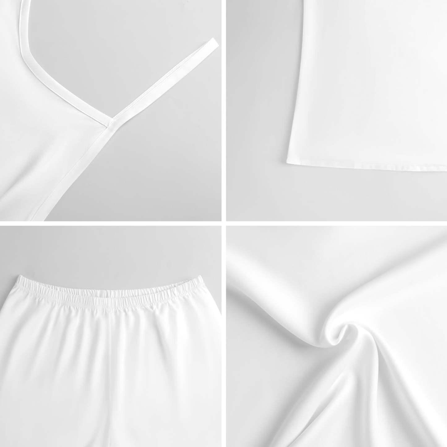 Custom Face Pajamas Personalized Satin Suspender Pajamas for Women - MyFaceBoxer