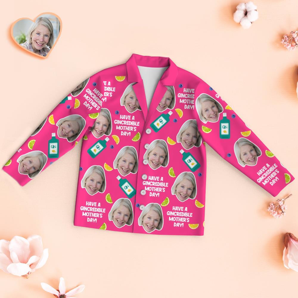 Custom Face Pajamas Have a Cincredible Mother's Day Personalized Photo Pajamas Set Mother's Day Gifts - MyFaceBoxer