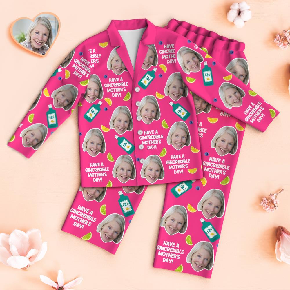 Custom Face Pajamas Have a Cincredible Mother's Day Personalized Photo Pajamas Set Mother's Day Gifts - MyFaceBoxer
