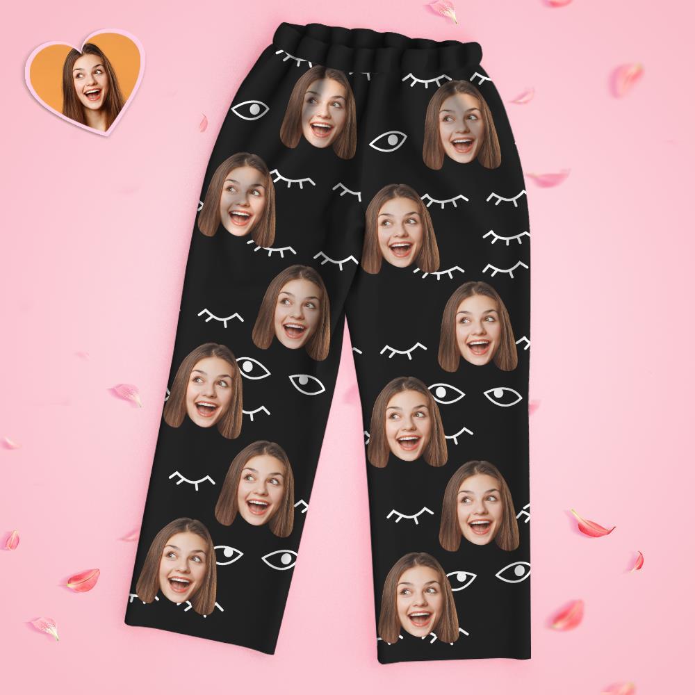 Custom Face Long Sleeve Pajamas Sleepwear Set - LET ME SLEEP - MyFaceBoxer