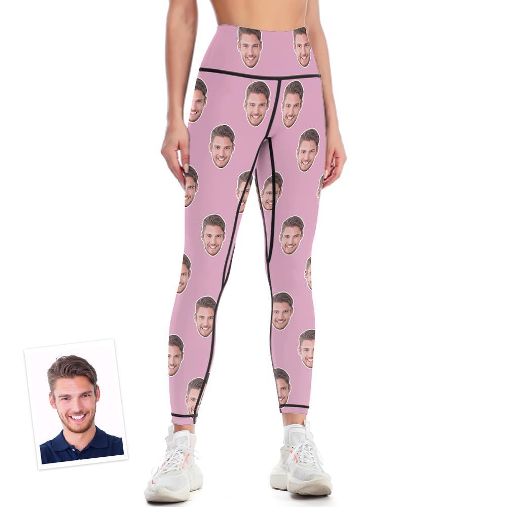 Custom Face Leggings Yoga Pants Colorful - MyFaceBoxer