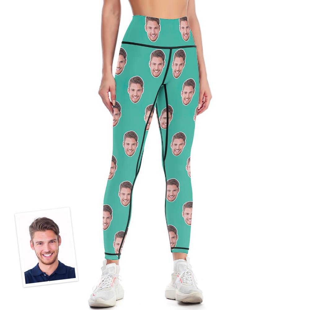 Custom Face Leggings Yoga Pants Colorful - MyFaceBoxer