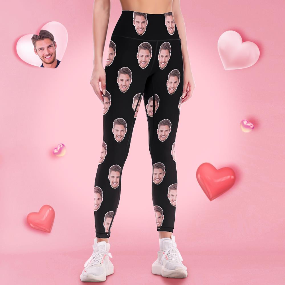 Custom Face Leggings Yoga Pants Colorful - MyFaceBoxer