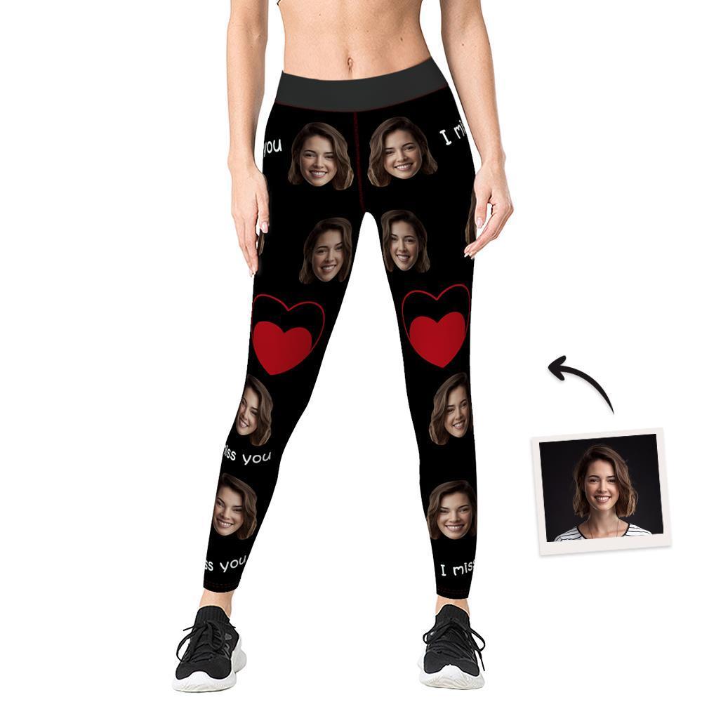 Women's Yoga gym pants Custom Face Leggings	 - MyFaceBoxer