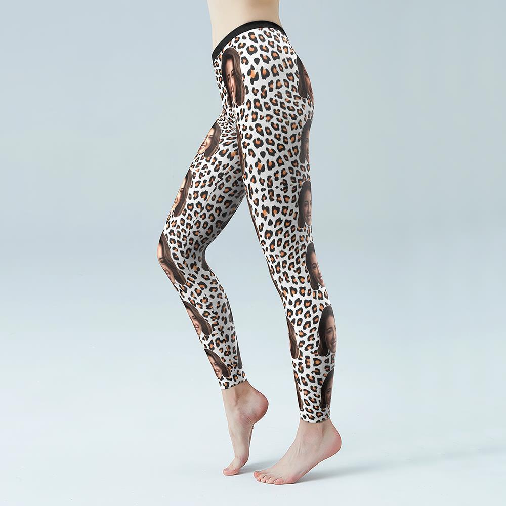 Women's Yoga gym pants Custom Face Leggings - MyFaceBoxer