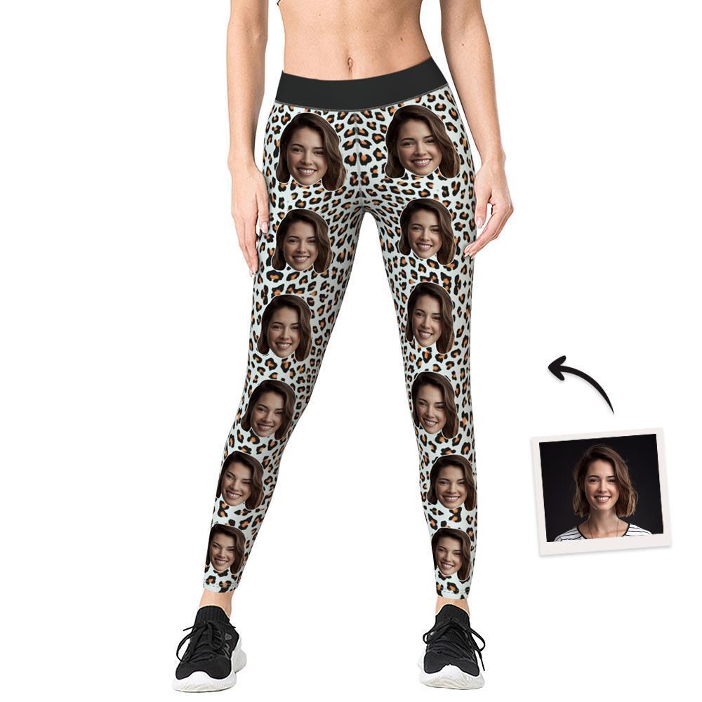 Women's Yoga gym pants Custom Face Leggings - MyFaceBoxer
