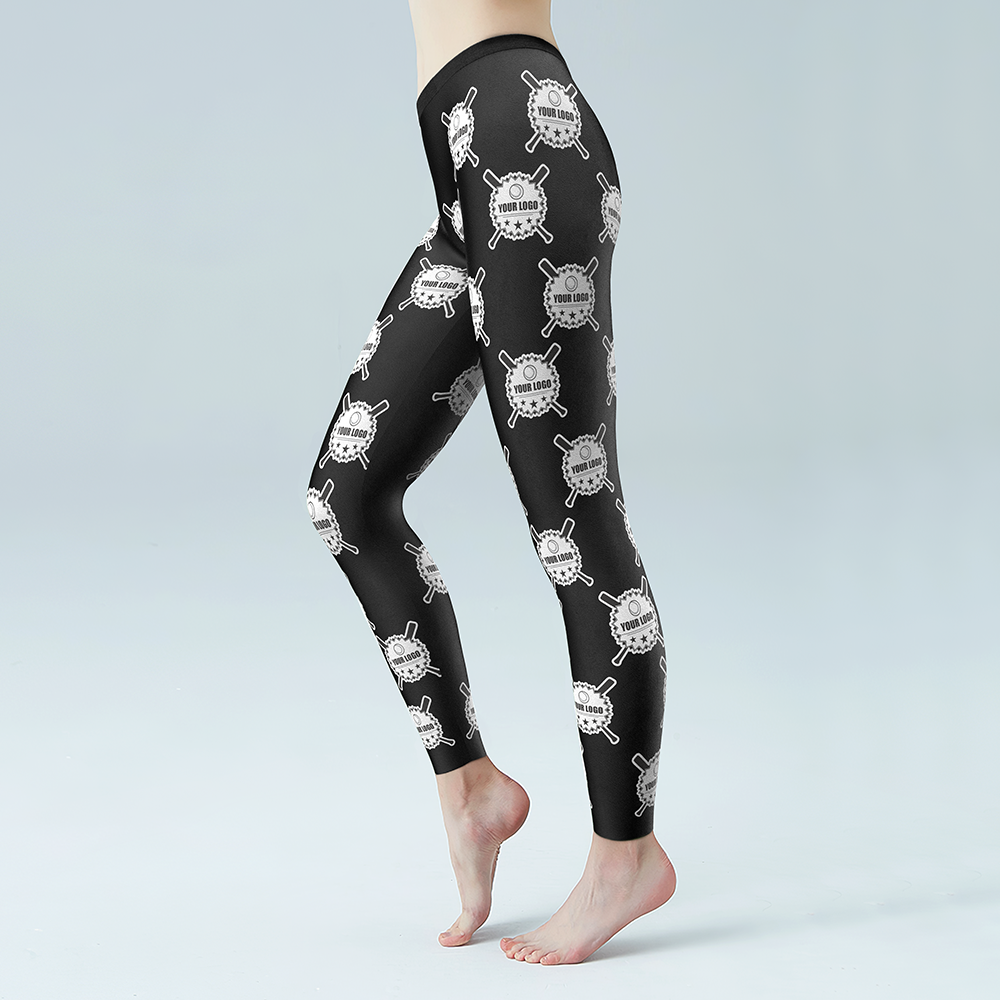 Custom Solid Color Leggings With Your LOGO Personalized Gift - MyFaceBoxer