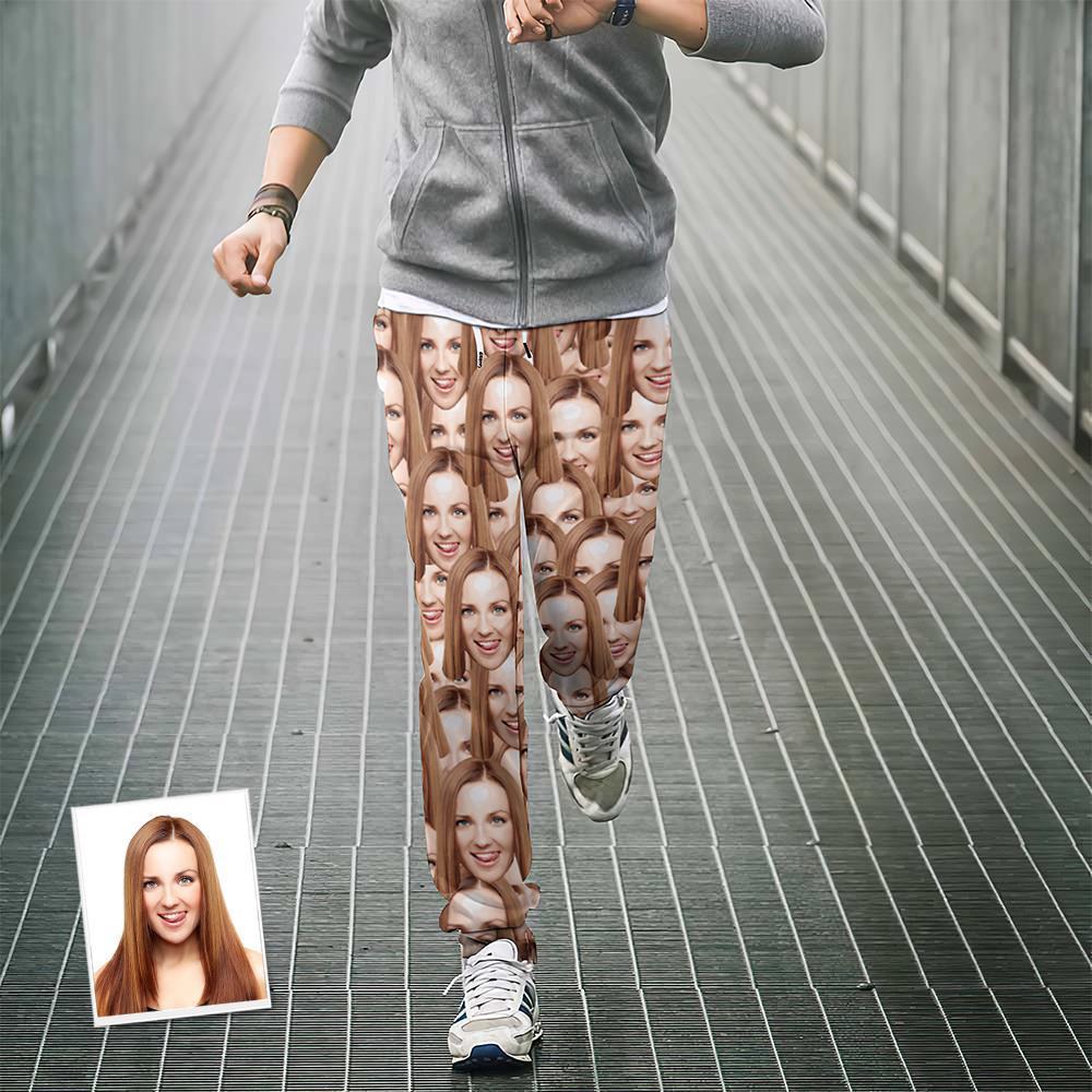 Custom Sweatpants Unisex Joggers with Muti-Face - MyFaceBoxer