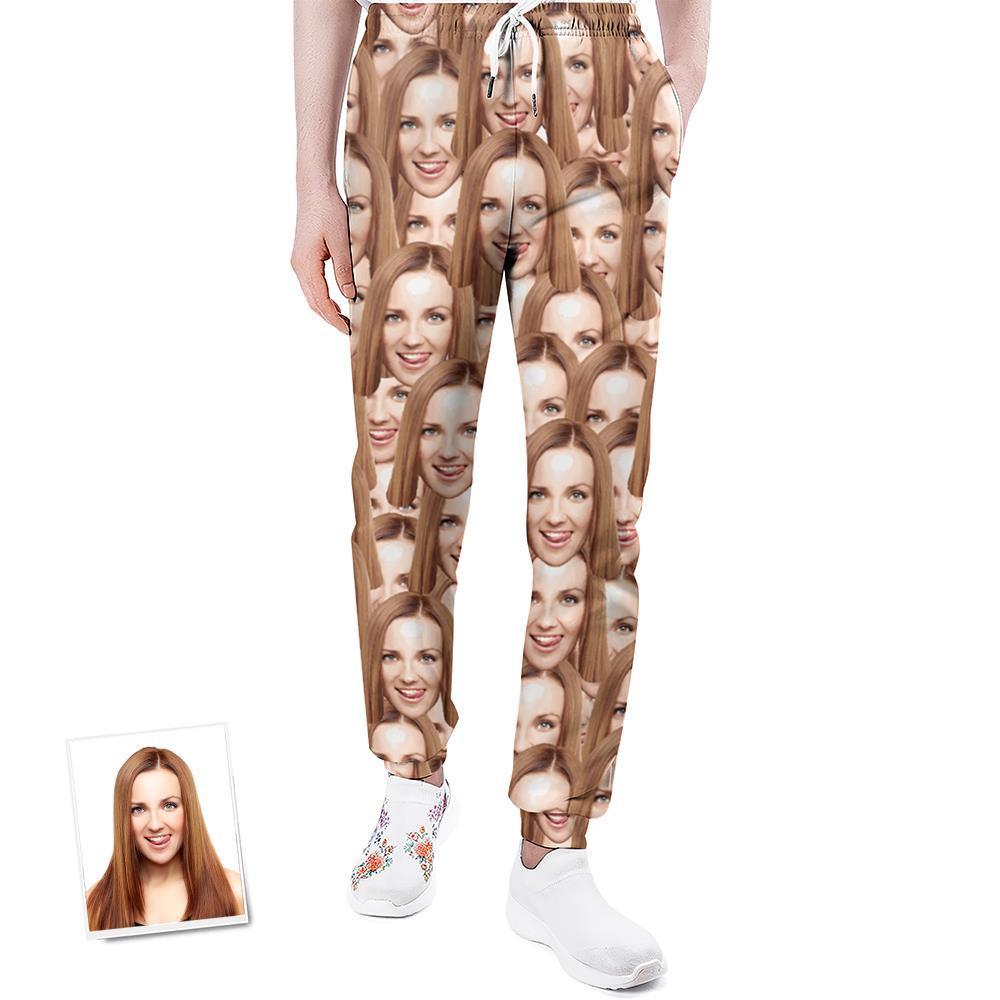 Custom Sweatpants Unisex Joggers with Muti-Face - MyFaceBoxer
