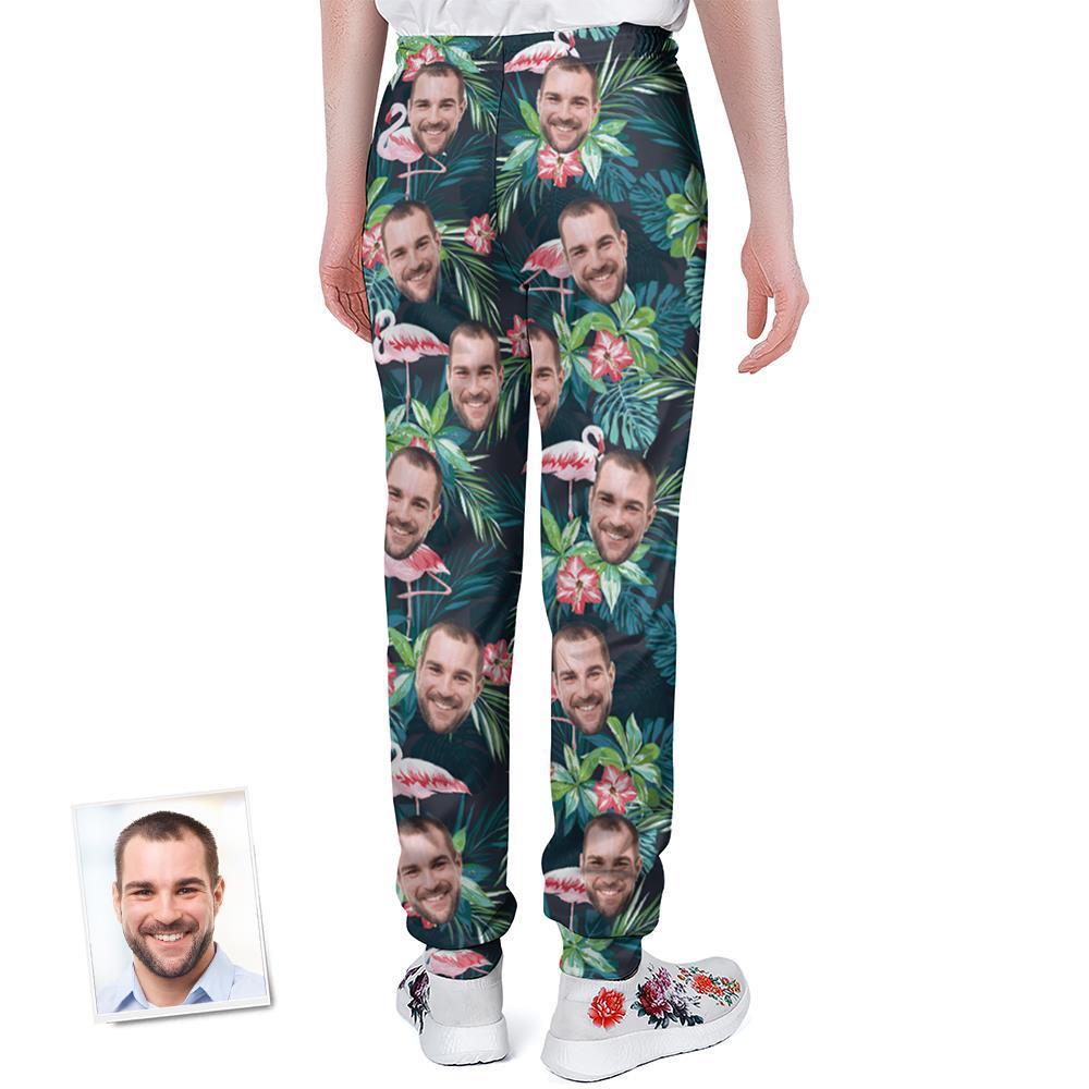 Custom Face Sweatpants Personalized Hawaii Design Unisex Joggers - Gift for Lover - MyFaceBoxer