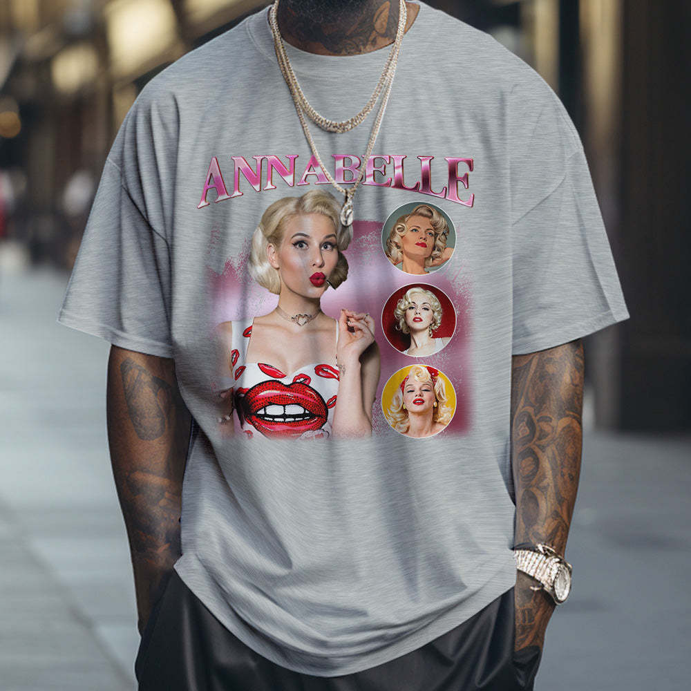 Custom Shirt Personalized Photo and Name Bootleg Rap Tee Personalized T-shirt Custom Vintage T-shirt - MyFaceBoxer