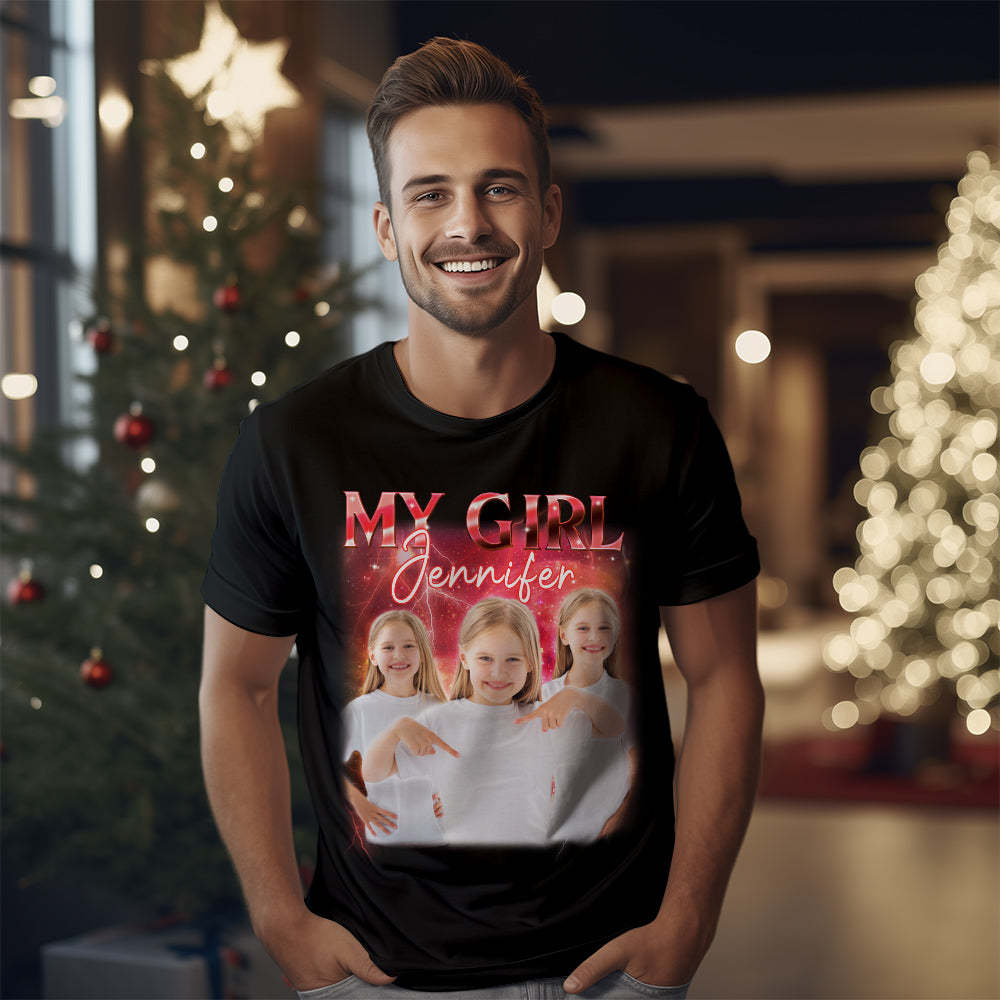 Custom Shirt Personalized Photo And Text Vintage T-shirt Custom Vintag