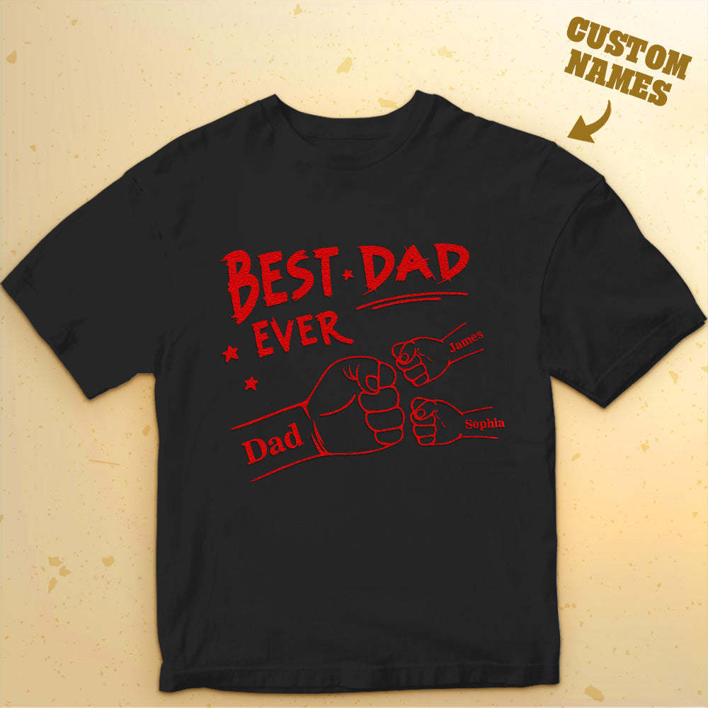 Custom Shirt Personalized Name T-shirt Temperature-sensitive T-shirt Father's Day Gift - MyFaceBoxer