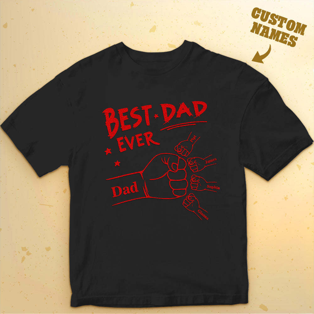 Custom Shirt Personalized Name T-shirt Temperature-sensitive T-shirt Father's Day Gift - MyFaceBoxer