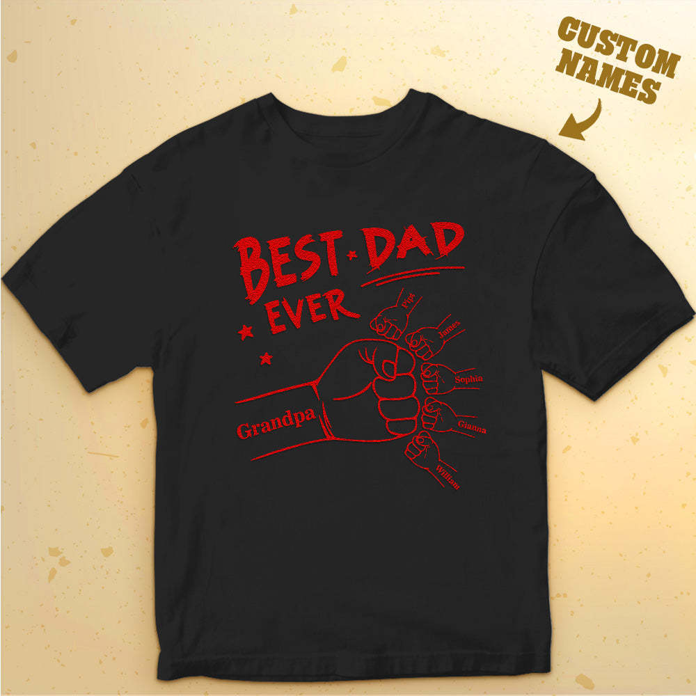 Custom Shirt Personalized Name T-shirt Temperature-sensitive T-shirt Father's Day Gift - MyFaceBoxer