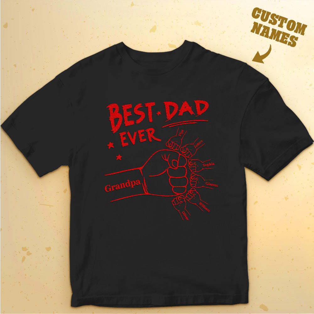 Custom Shirt Personalized Name T-shirt Temperature-sensitive T-shirt Father's Day Gift - MyFaceBoxer
