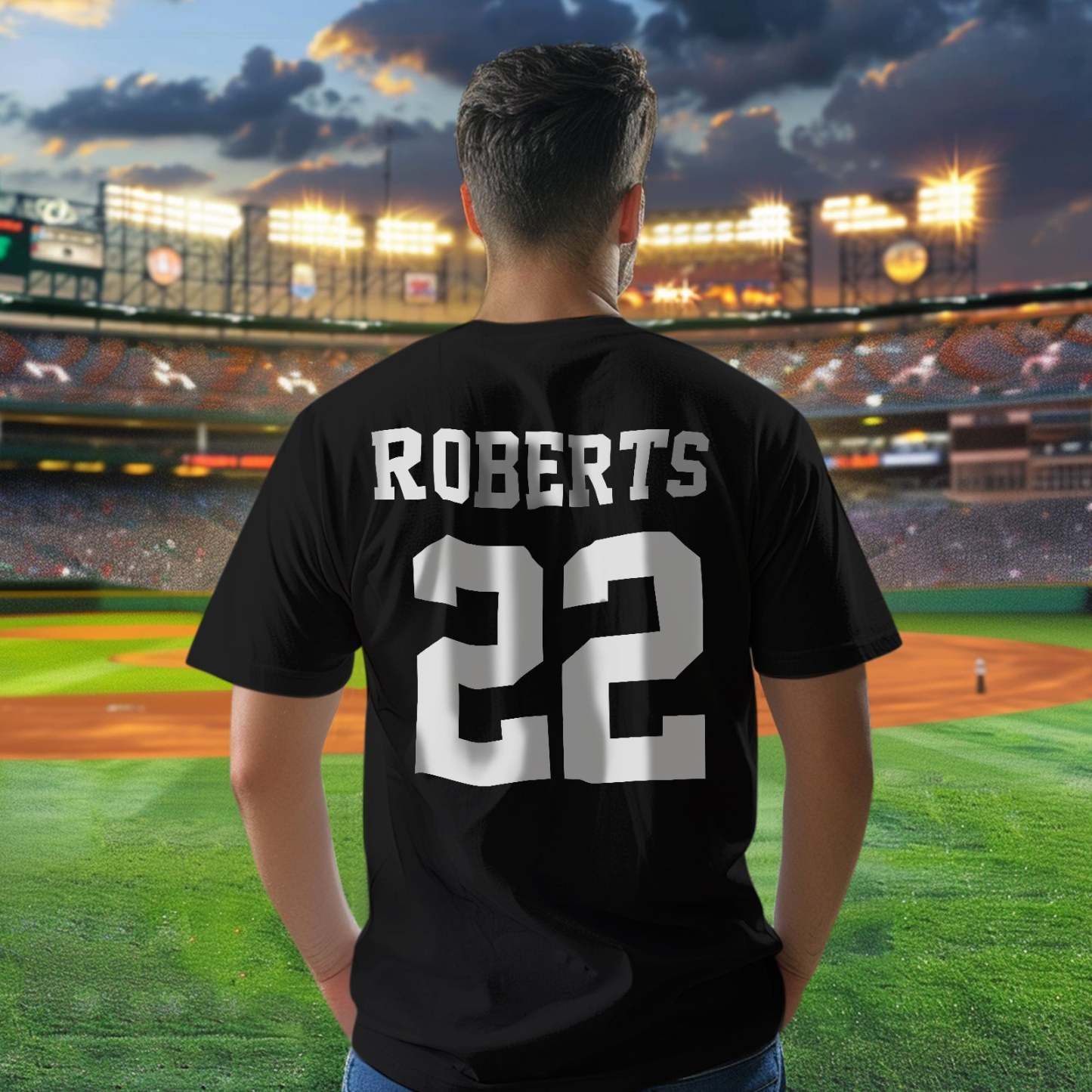 Personalized T-shirt Custom Football Name & Number Sports T-Shirt Back to School Gifts - MyFaceBoxer