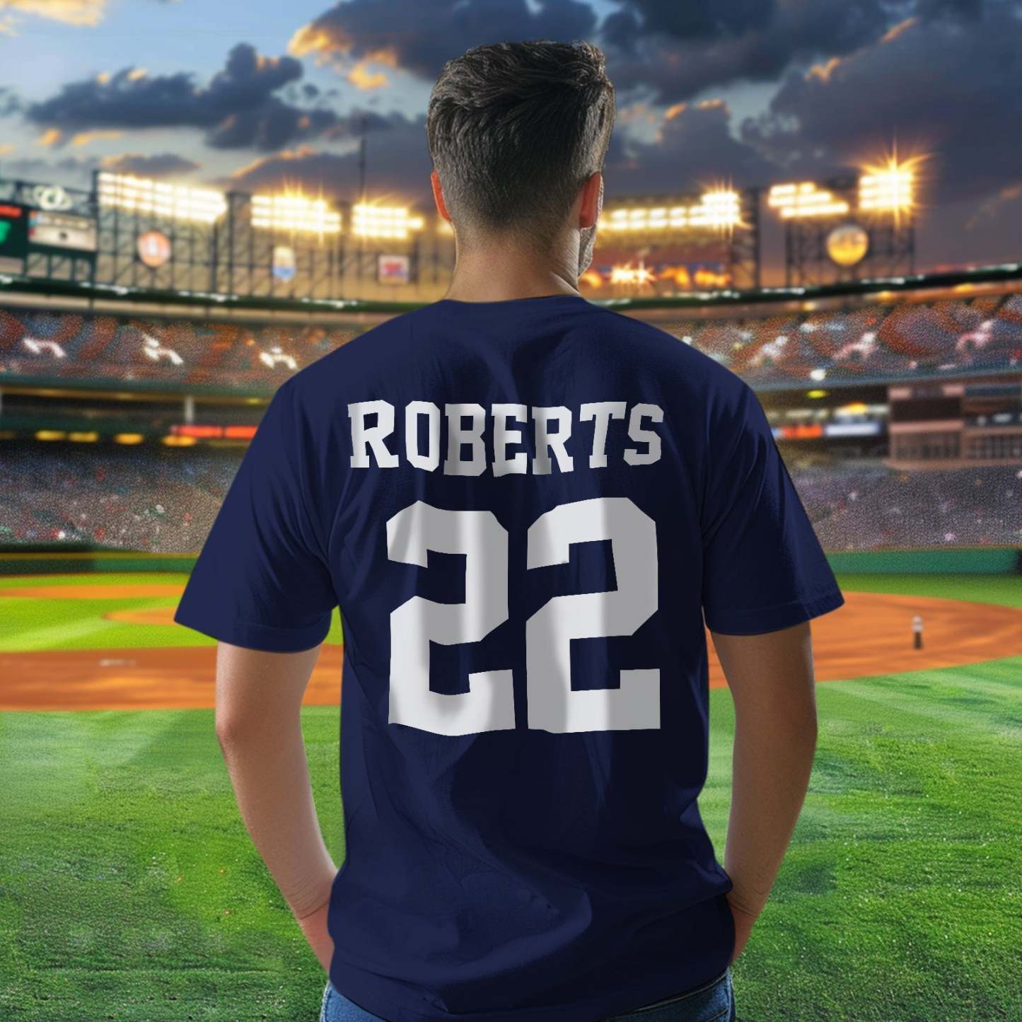 Personalized T-shirt Custom Football Name & Number Sports T-Shirt Back to School Gifts - MyFaceBoxer