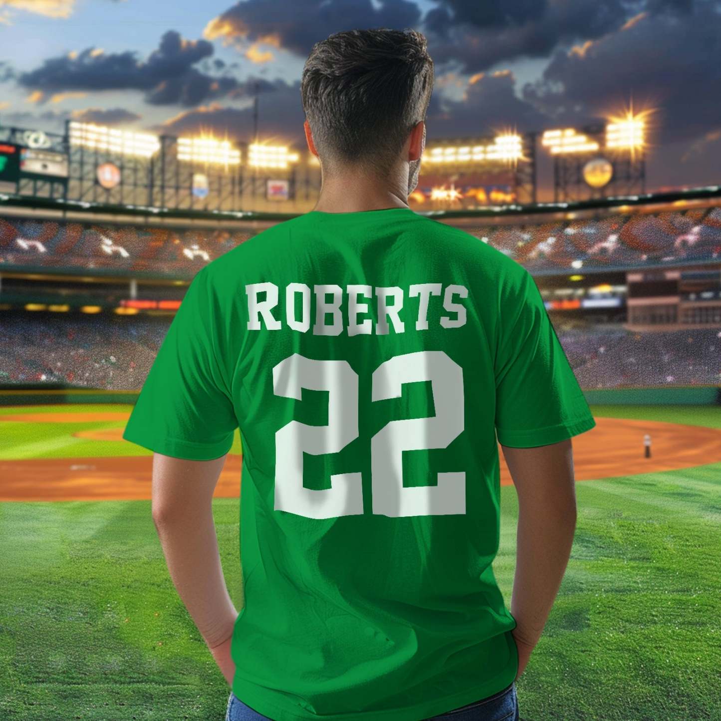 Personalized T-shirt Custom Football Name & Number Sports T-Shirt Back to School Gifts - MyFaceBoxer