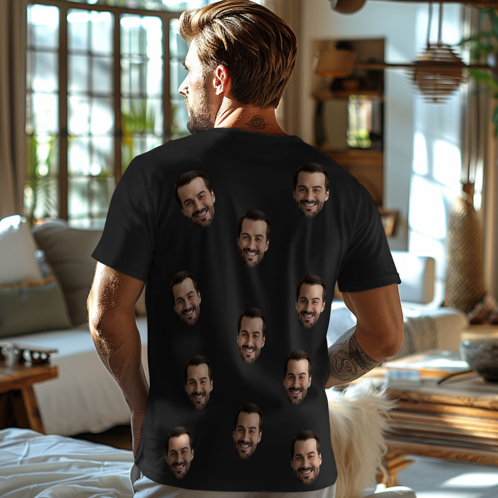 Custom Face I Love My Boss T-shirt with Photo Casual T-shirt Funny Picture Tee Shirt
