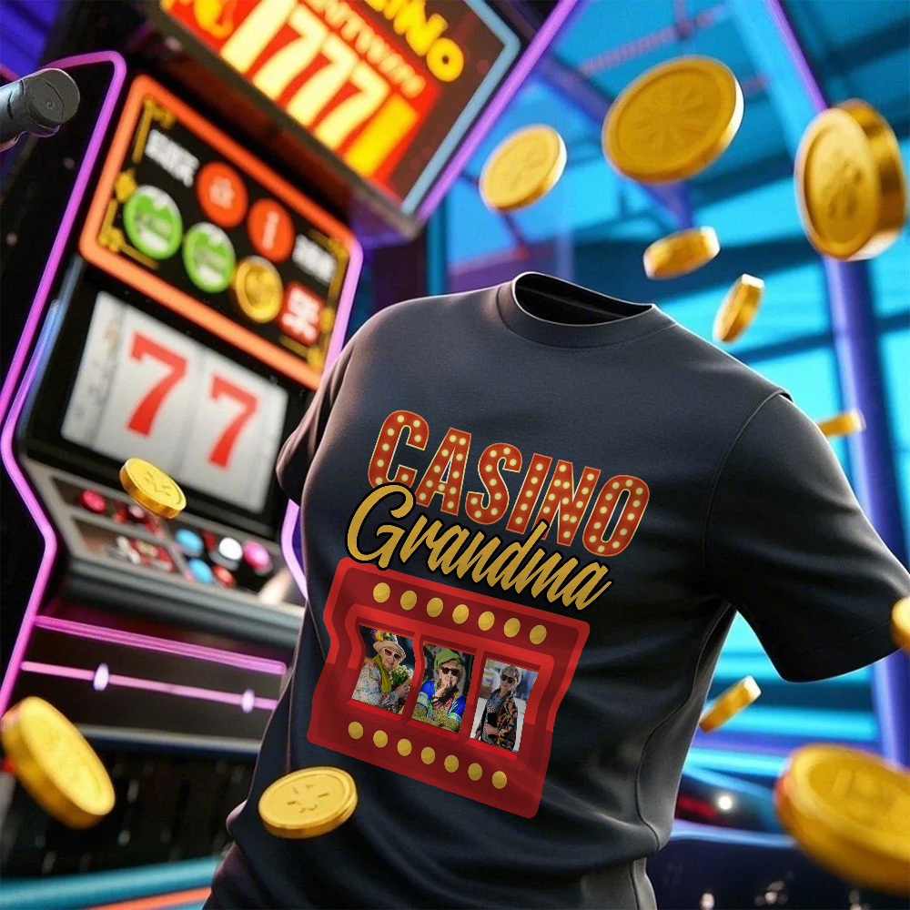 Personalized Grandma T-Shirt Custom Lucky Tee Name T-Shirt Gift For Mom