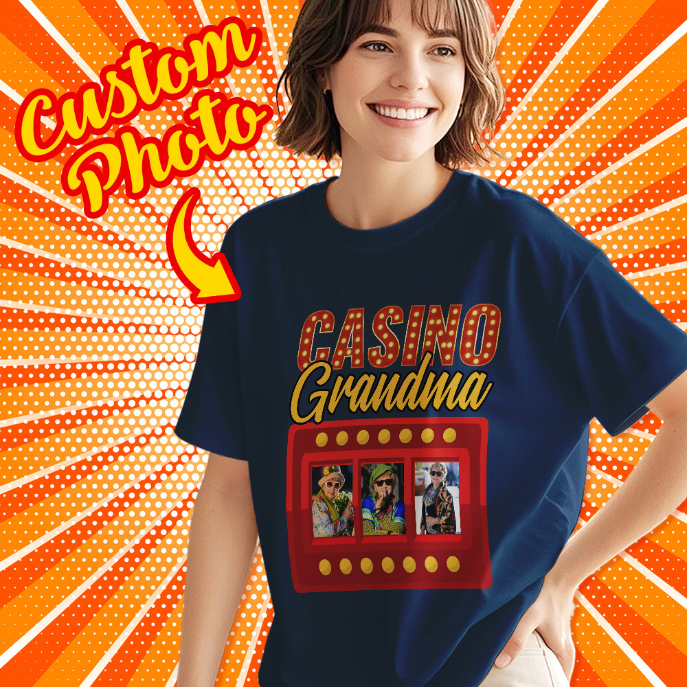 Personalized Grandma T-Shirt Custom Lucky Tee Name T-Shirt Gift For Mom