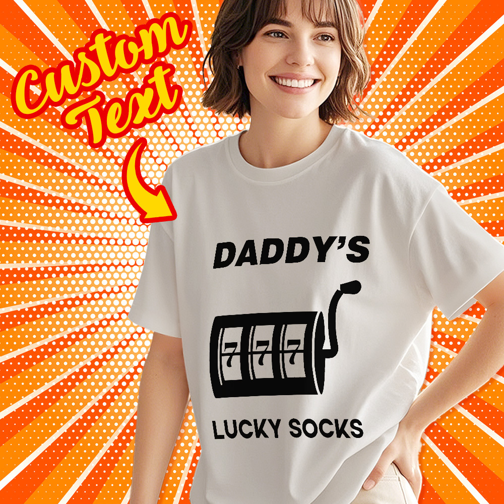 Custom Lucky T-Shirt Personalized Text T-Shirt Gift