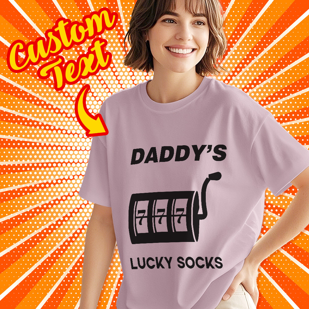 Custom Lucky T-Shirt Personalized Text T-Shirt Gift