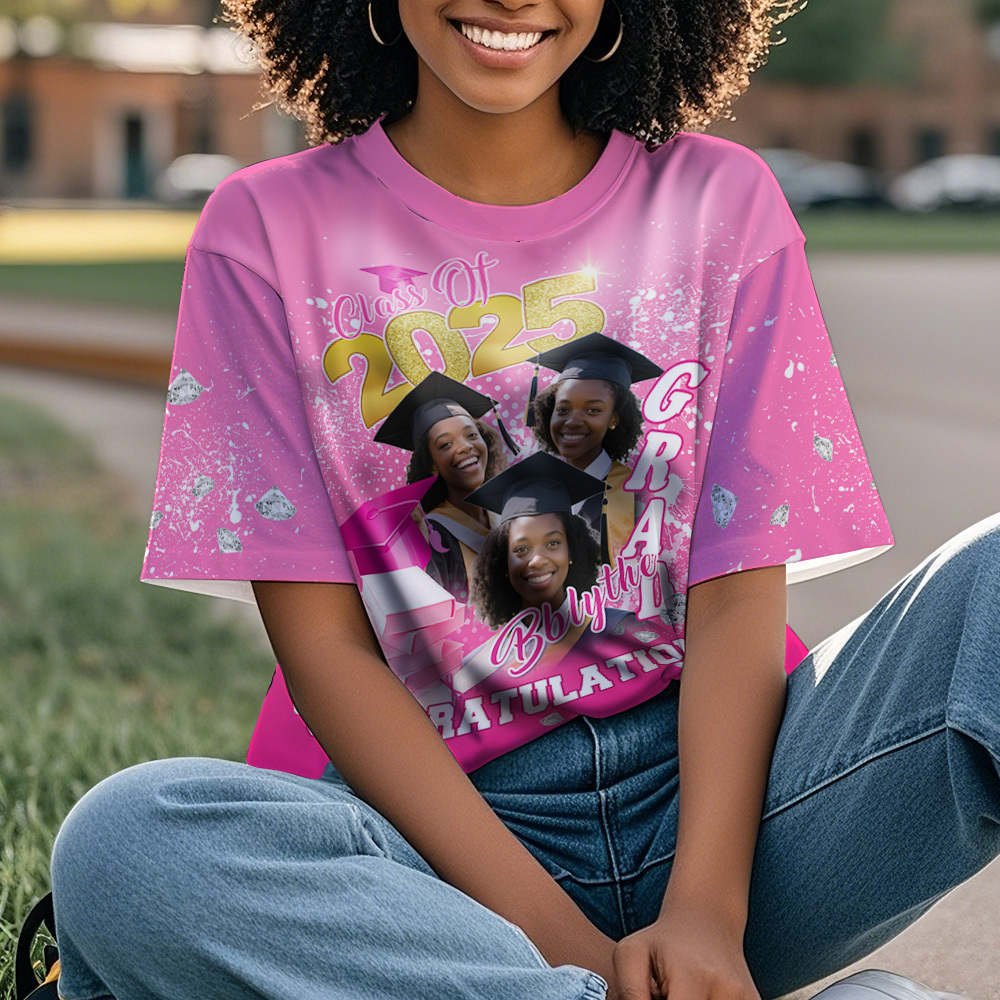 Custom 3D Graduation Gift Design Your Own Personalized Shirt